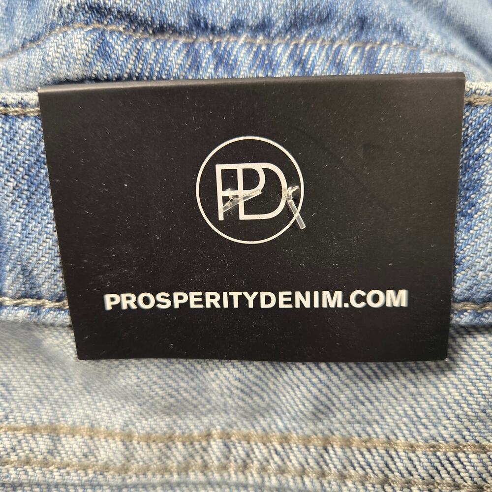 NWT Prosperity Cargo Jean Blue Utility High Rise Wide Straight Seam Detail sz 29 - Picture 16 of 16